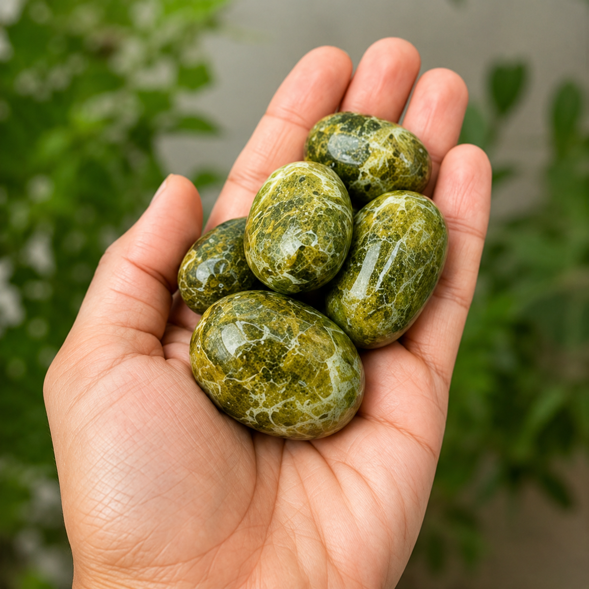 Serpentine Tumbled Crystals (Mastering Fear and Self Discovery)