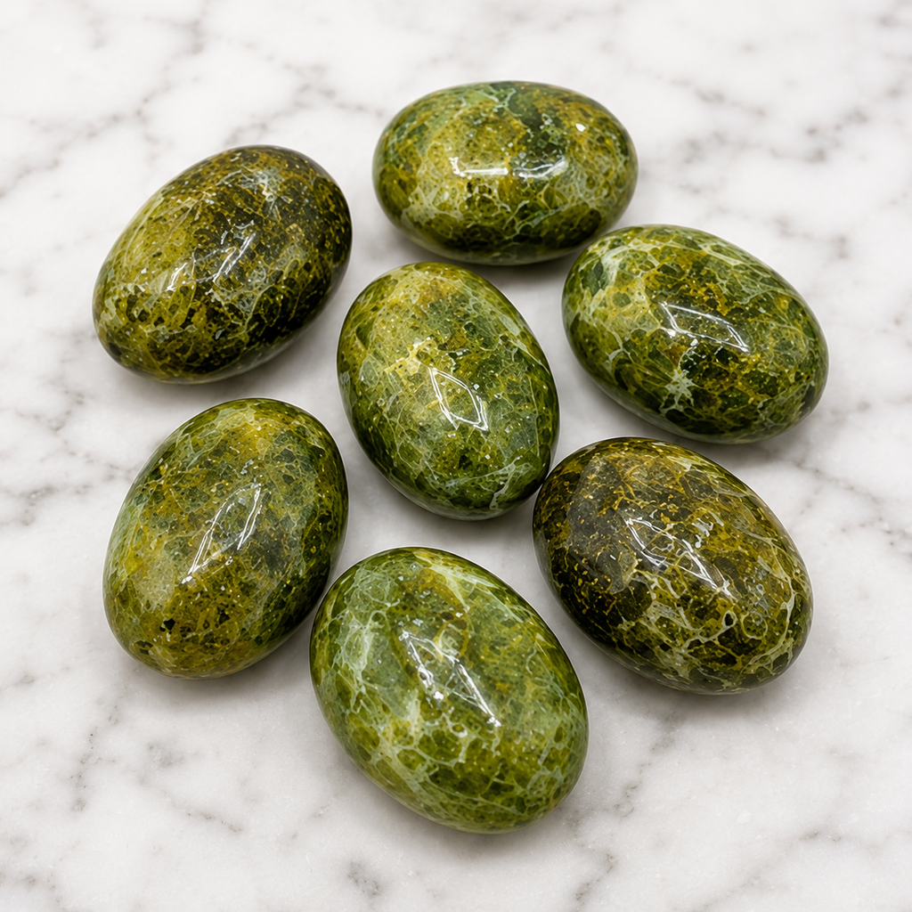 Serpentine Tumbled Crystals (Mastering Fear and Self Discovery)