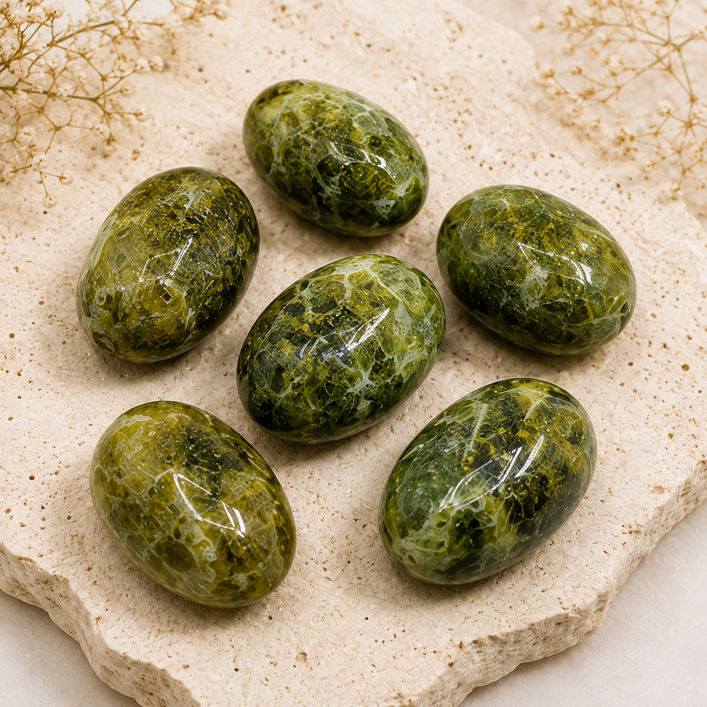 Serpentine Tumbled Crystals (Mastering Fear and Self Discovery)