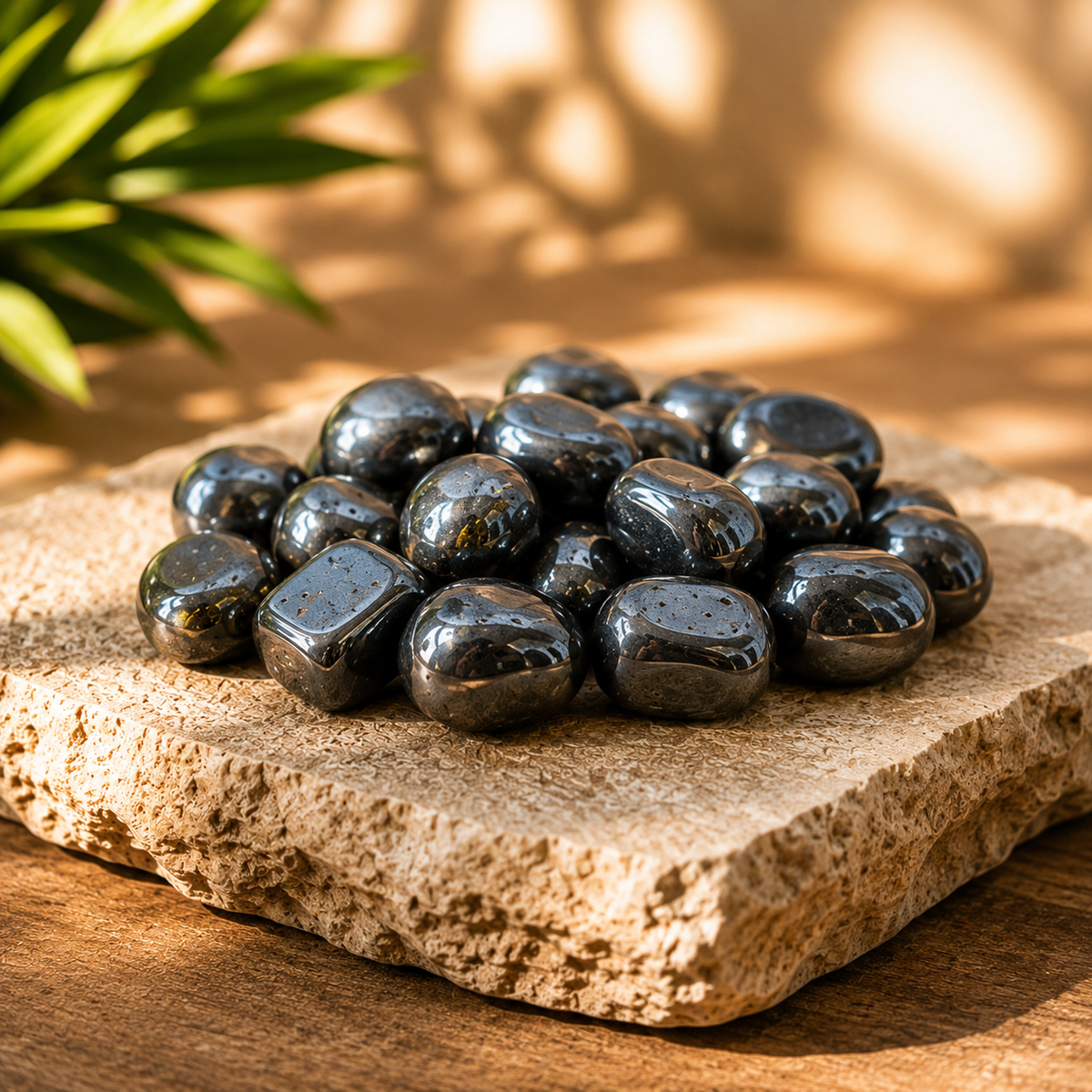 Hematite Tumbled Crystals (Focus and Strength)