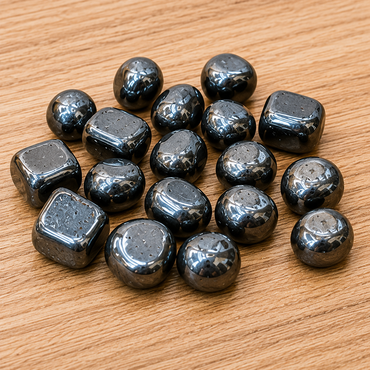 Hematite Tumbled Crystals (Focus and Strength)