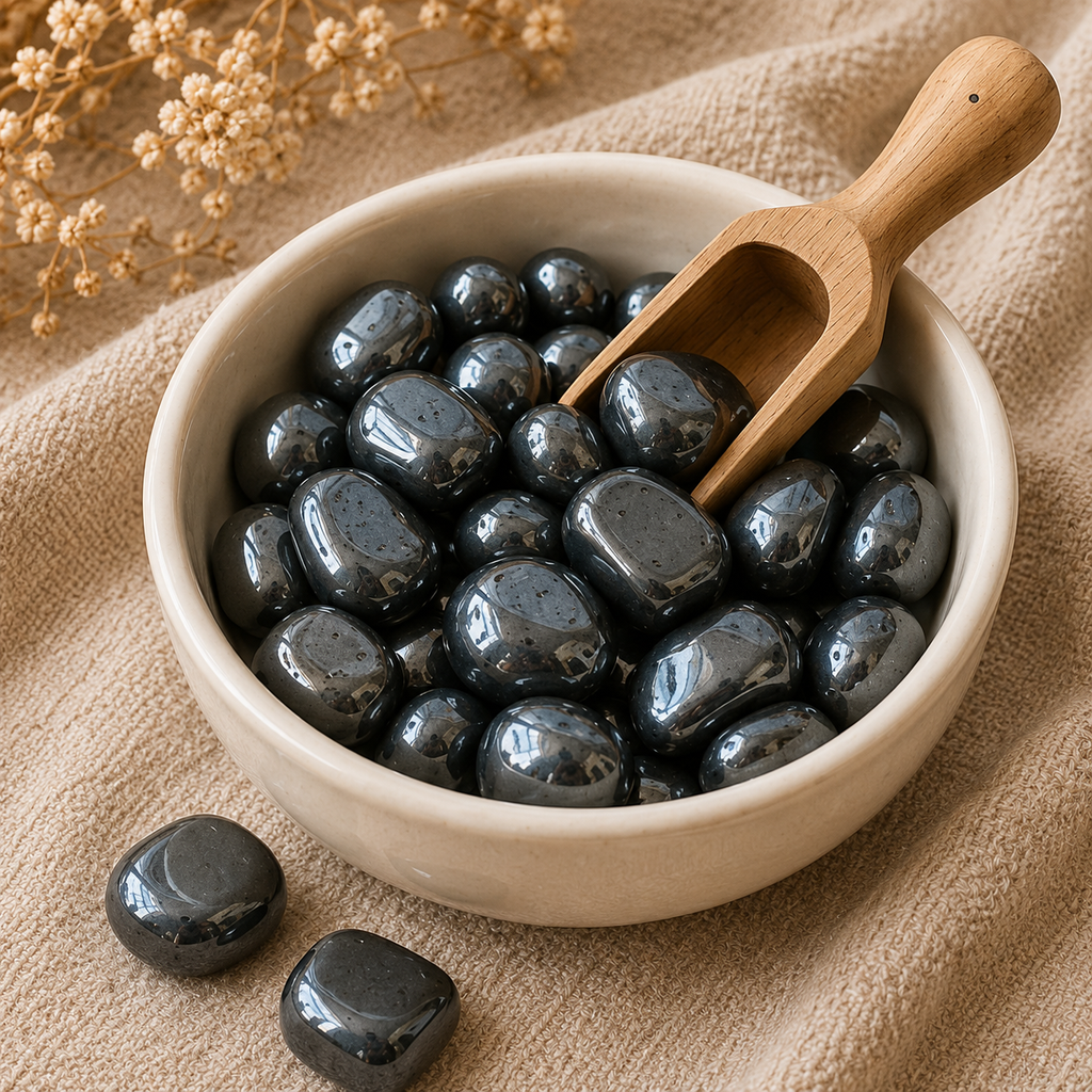 Hematite Tumbled Crystals (Focus and Strength)