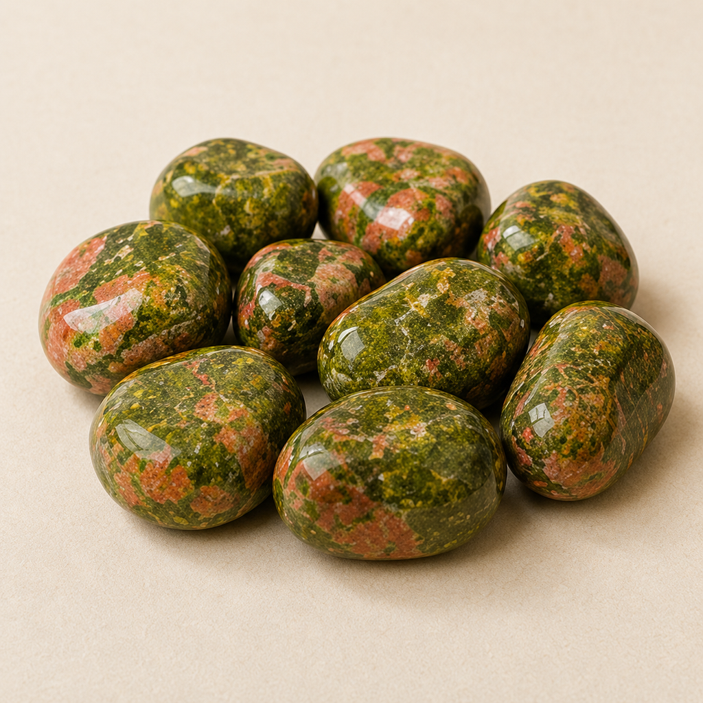 Unakite Tumbled Crystals (Self Discovery and Wisdom )