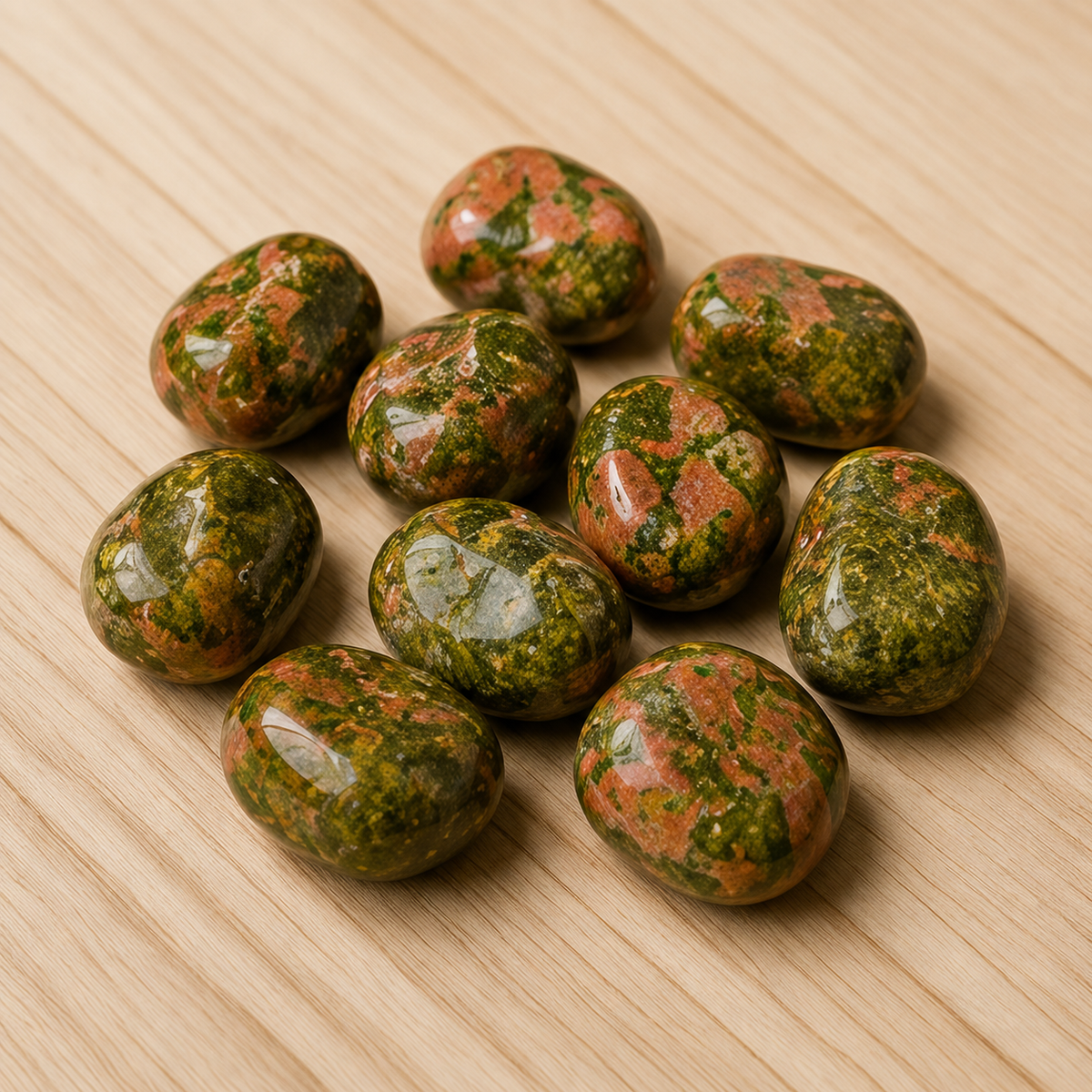 Unakite Tumbled Crystals (Self Discovery and Wisdom )