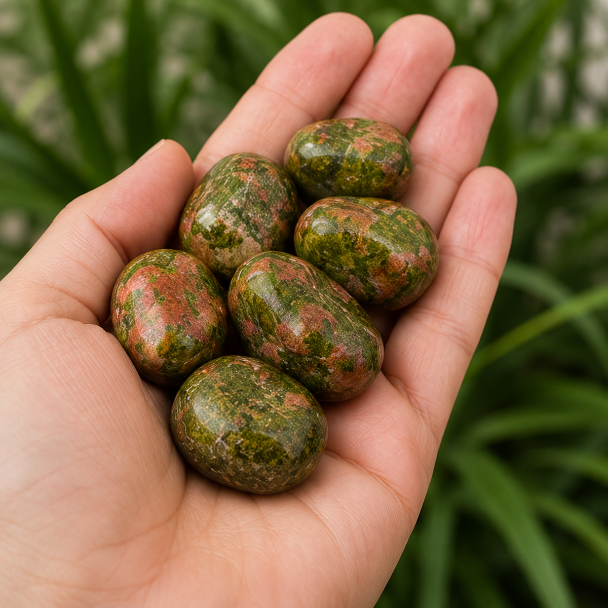 Unakite Tumbled Crystals (Self Discovery and Wisdom )