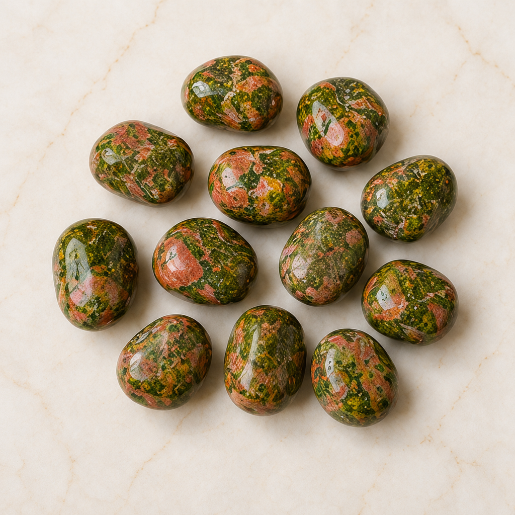 Unakite Tumbled Crystals (Self Discovery and Wisdom )