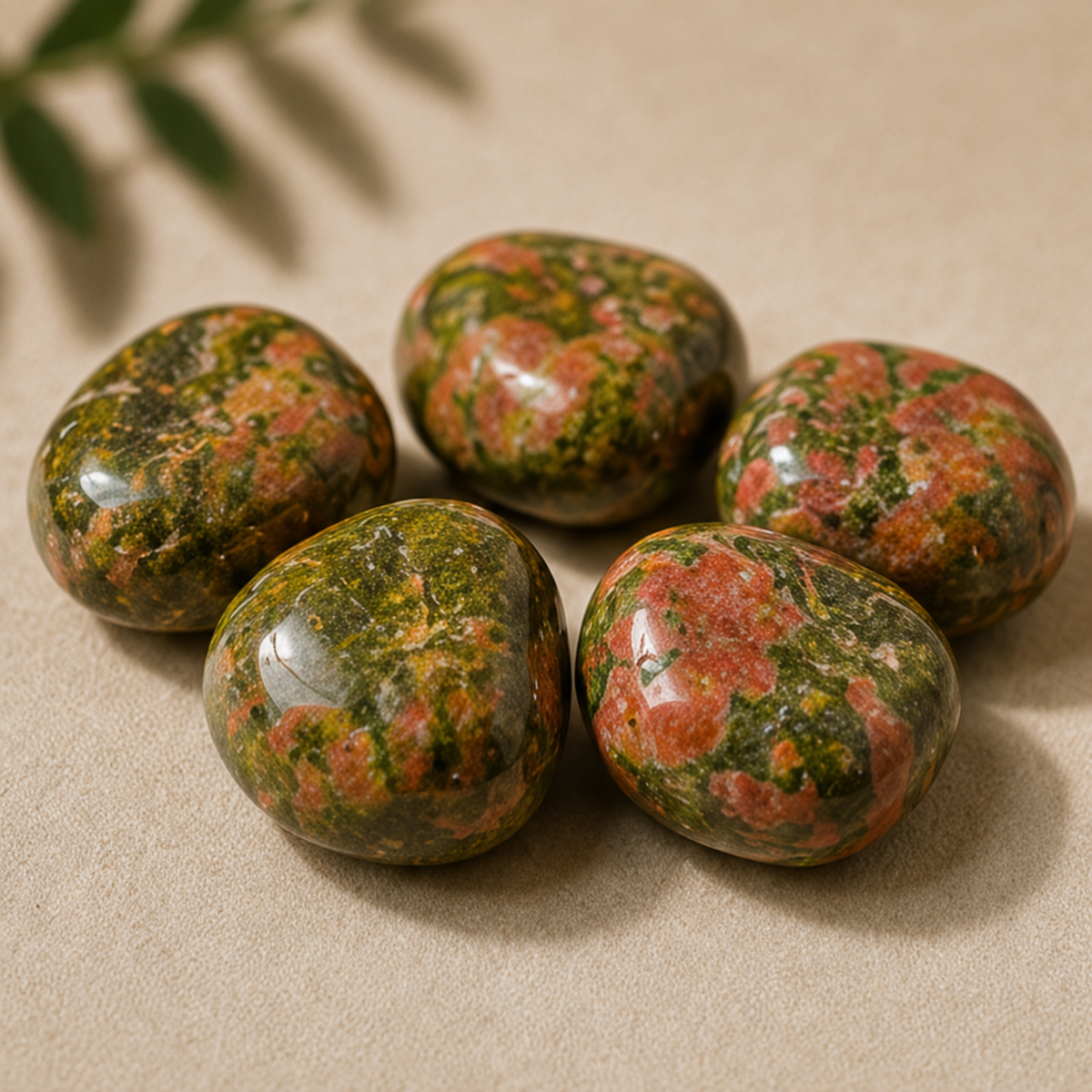 Unakite Tumbled Crystals (Self Discovery and Wisdom )