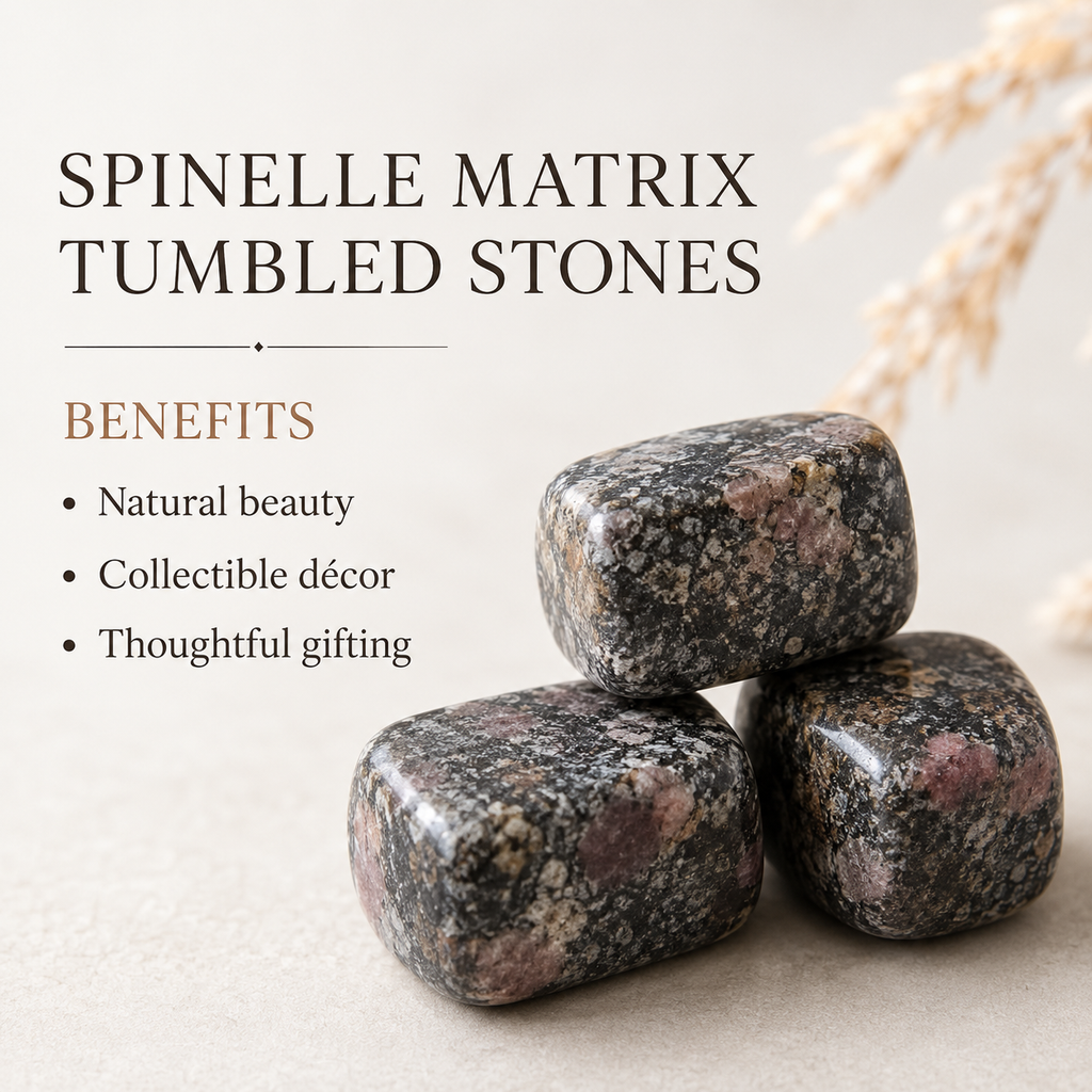 Spinelle Matrix Tumbled Crystals(Physical Strength and Promotes Longevity)