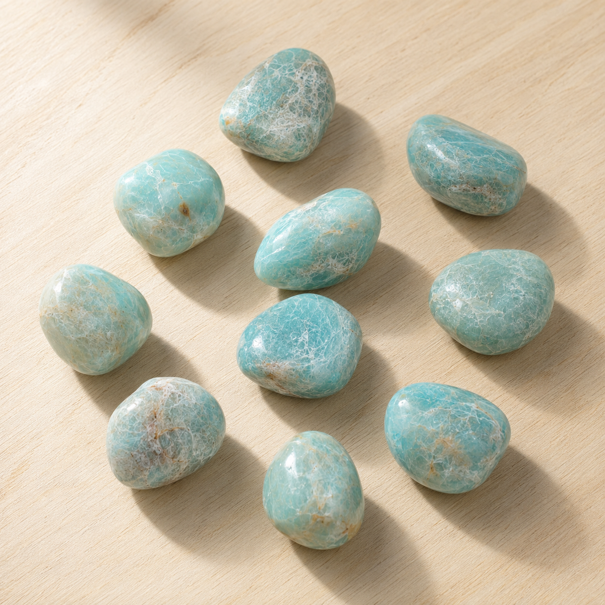 Amazonite Tumbled Crystals(Alignment Of Chakra & Breaking Addictions)