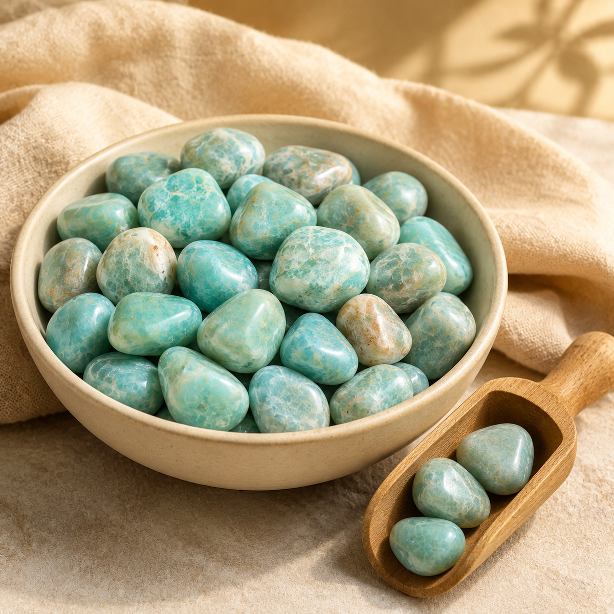 Amazonite Tumbled Crystals(Alignment Of Chakra & Breaking Addictions)