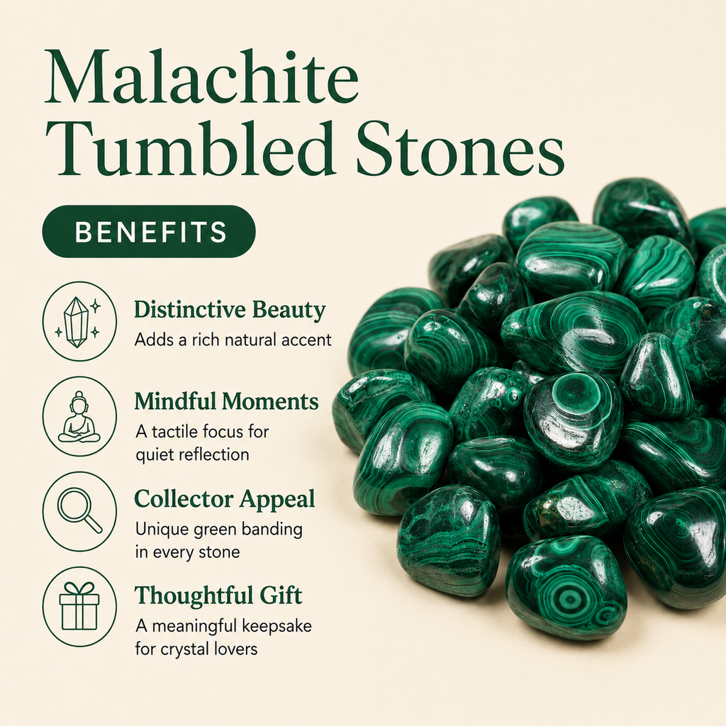 Malachite Tumbled Crystals (Leadership and Travel) | | Wiccan Center