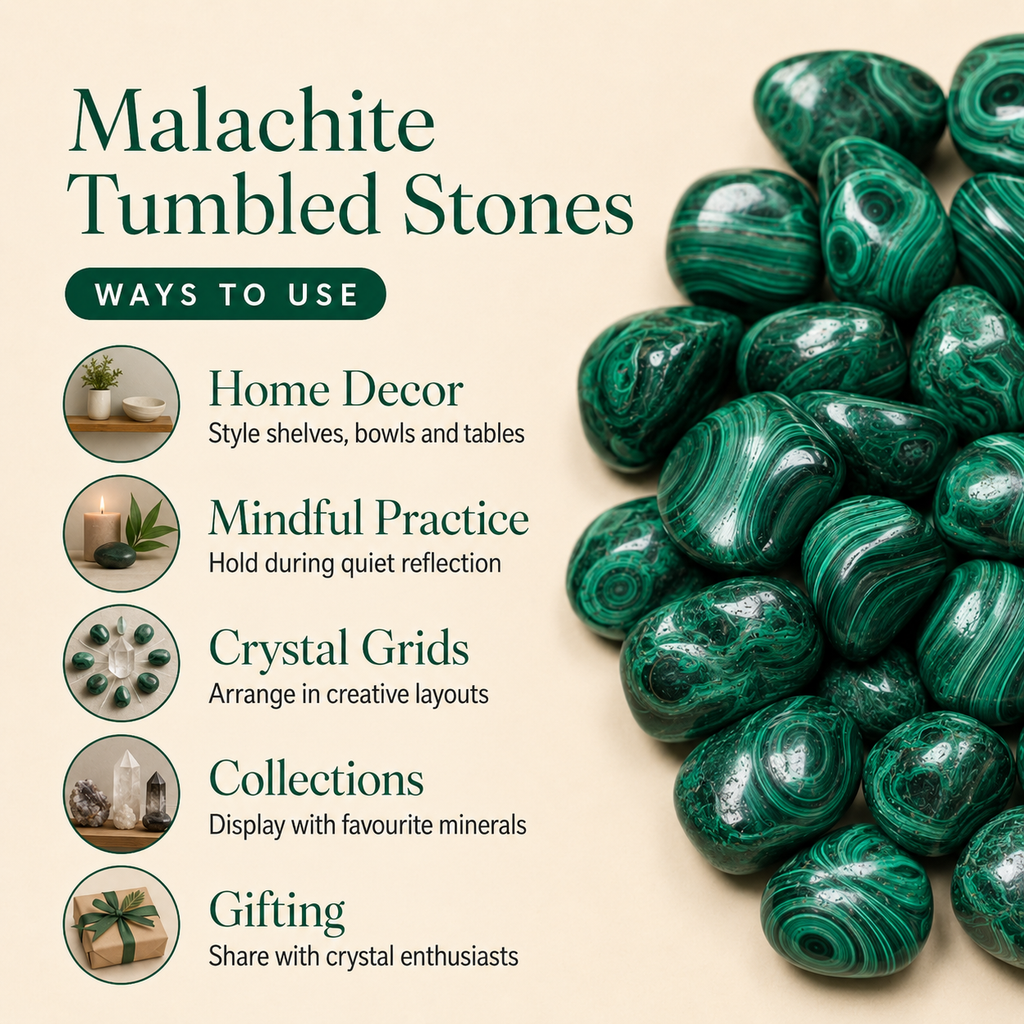 Malachite Tumbled Crystals (Leadership and Travel) | | Wiccan Center