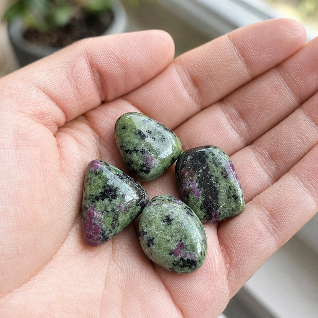 Ruby Zosite Tumbled Crystals(Confidence and Courage )