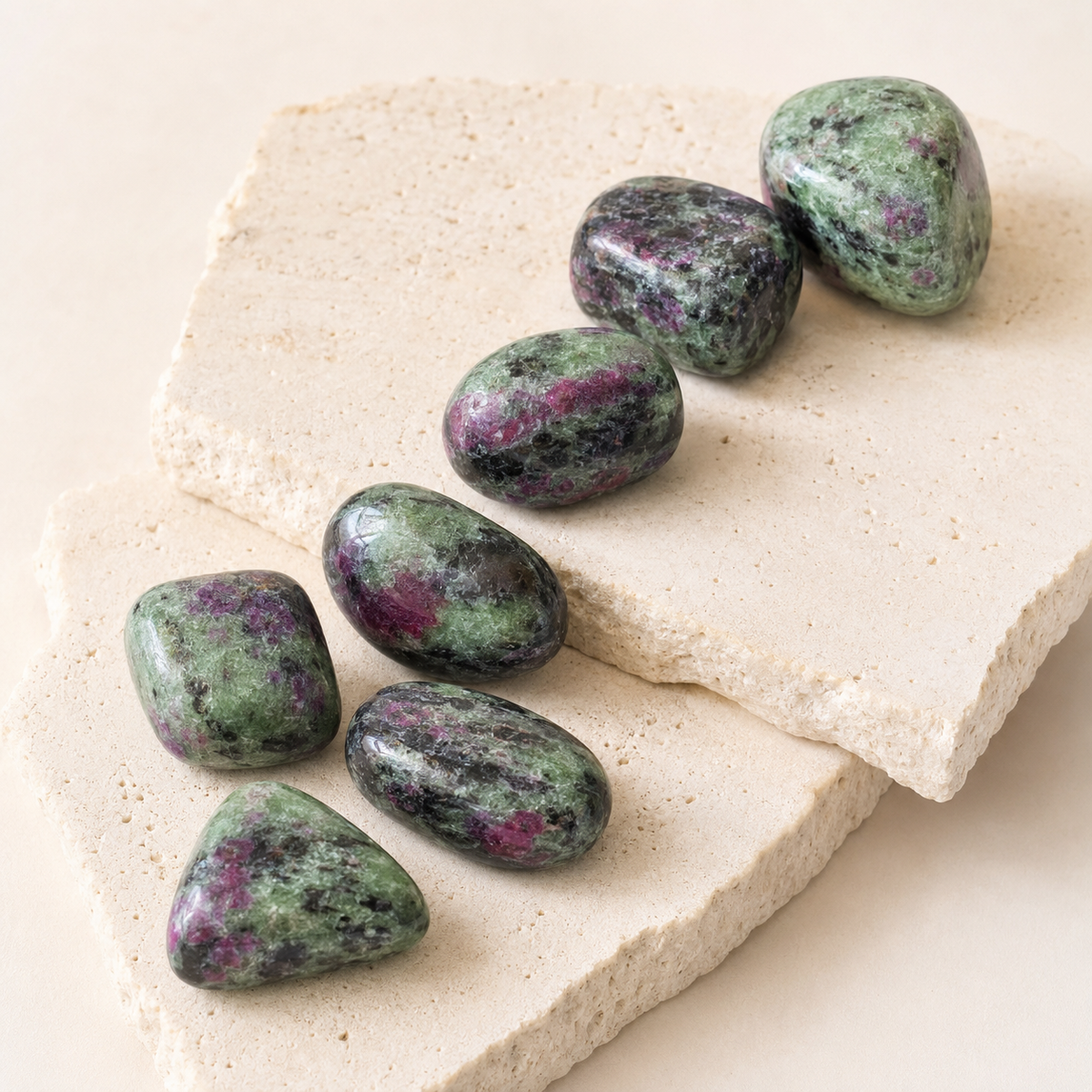 Ruby Zosite Tumbled Crystals(Confidence and Courage )