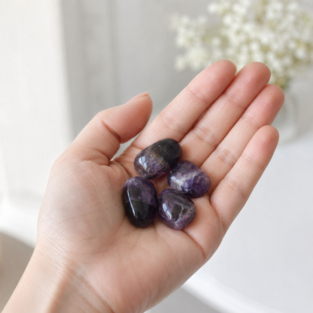 Amethyst Tumbled Crystals (Trust and Grace) | Tumbled Stones & Chips | Wiccan Center