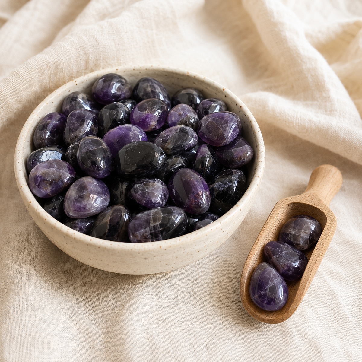 Amethyst Tumbled Crystals (Trust and Grace) | Tumbled Stones & Chips | Wiccan Center