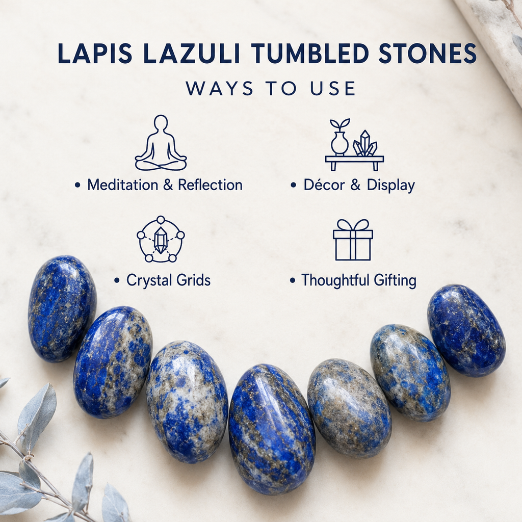 Lapis Lazuli Tumbled Crystals (Expansion and Insight)
