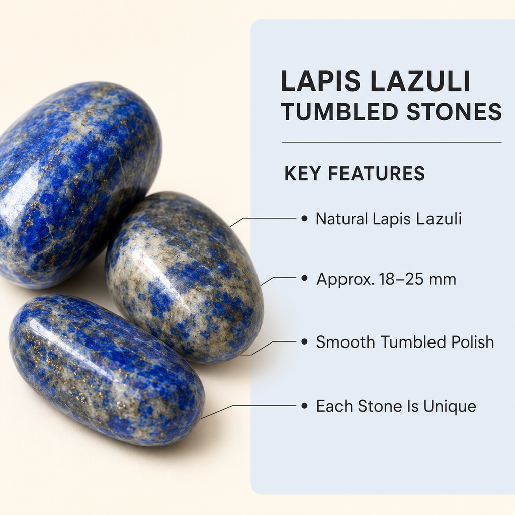 Lapis Lazuli Tumbled Crystals (Expansion and Insight)
