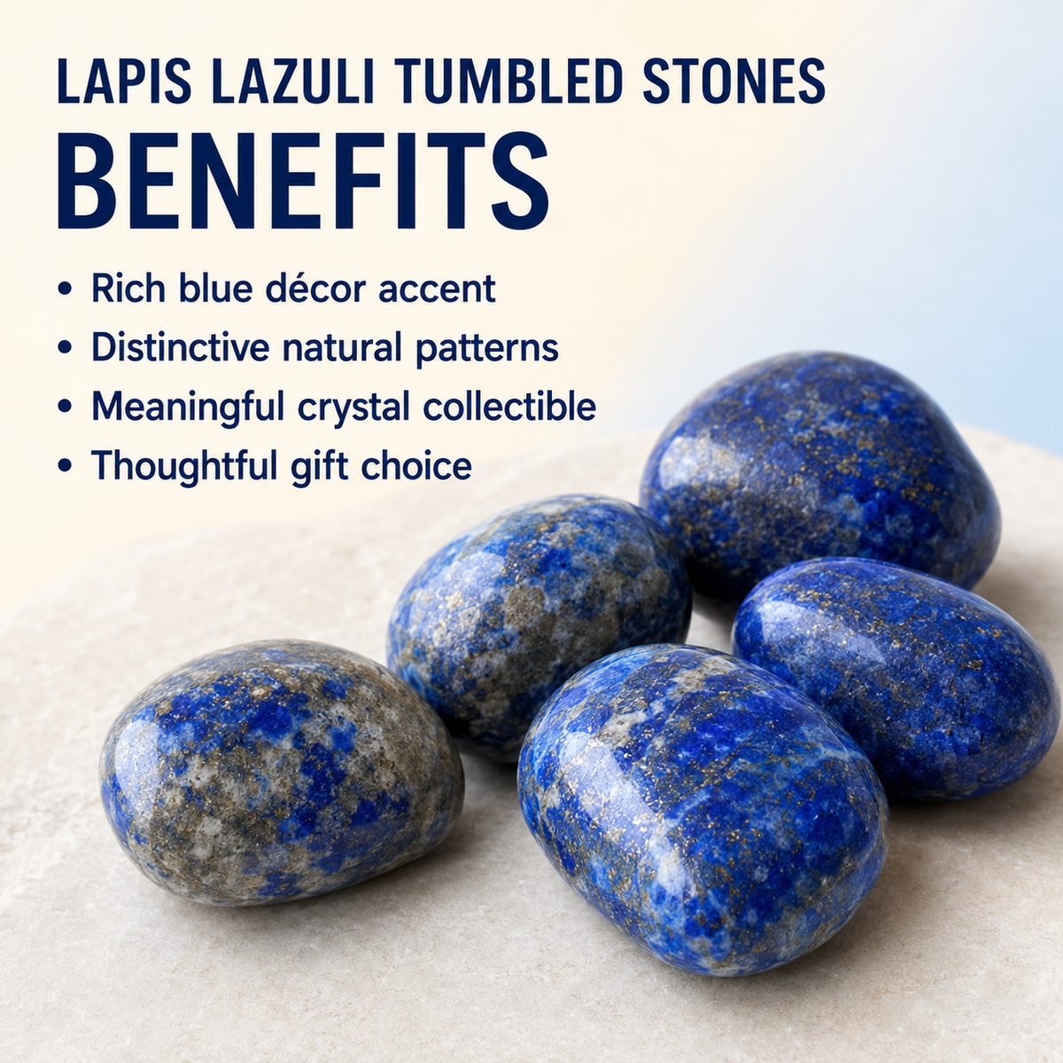 Lapis Lazuli Tumbled Crystals (Expansion and Insight)