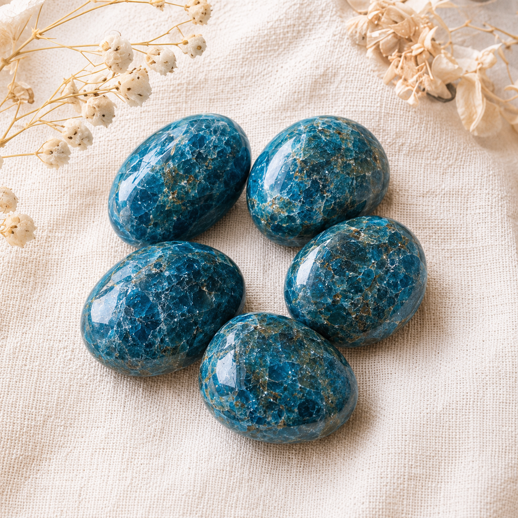 Apatite Tumbled Crystals (Psychic Abilities and Strength)