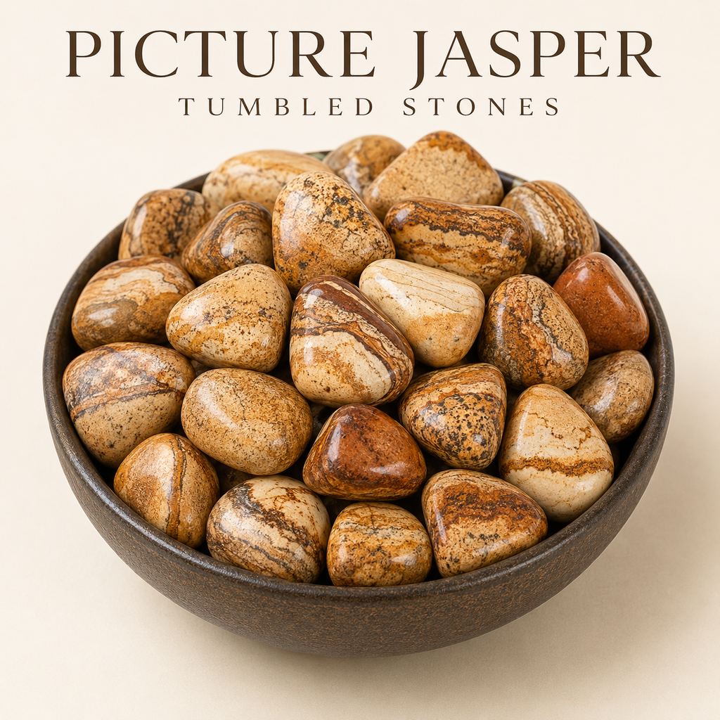 Picture Jasper Tumbled Crystals (Harmony and Visualization)