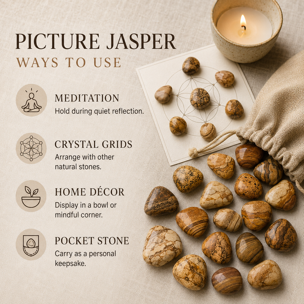 Picture Jasper Tumbled Crystals (Harmony and Visualization)