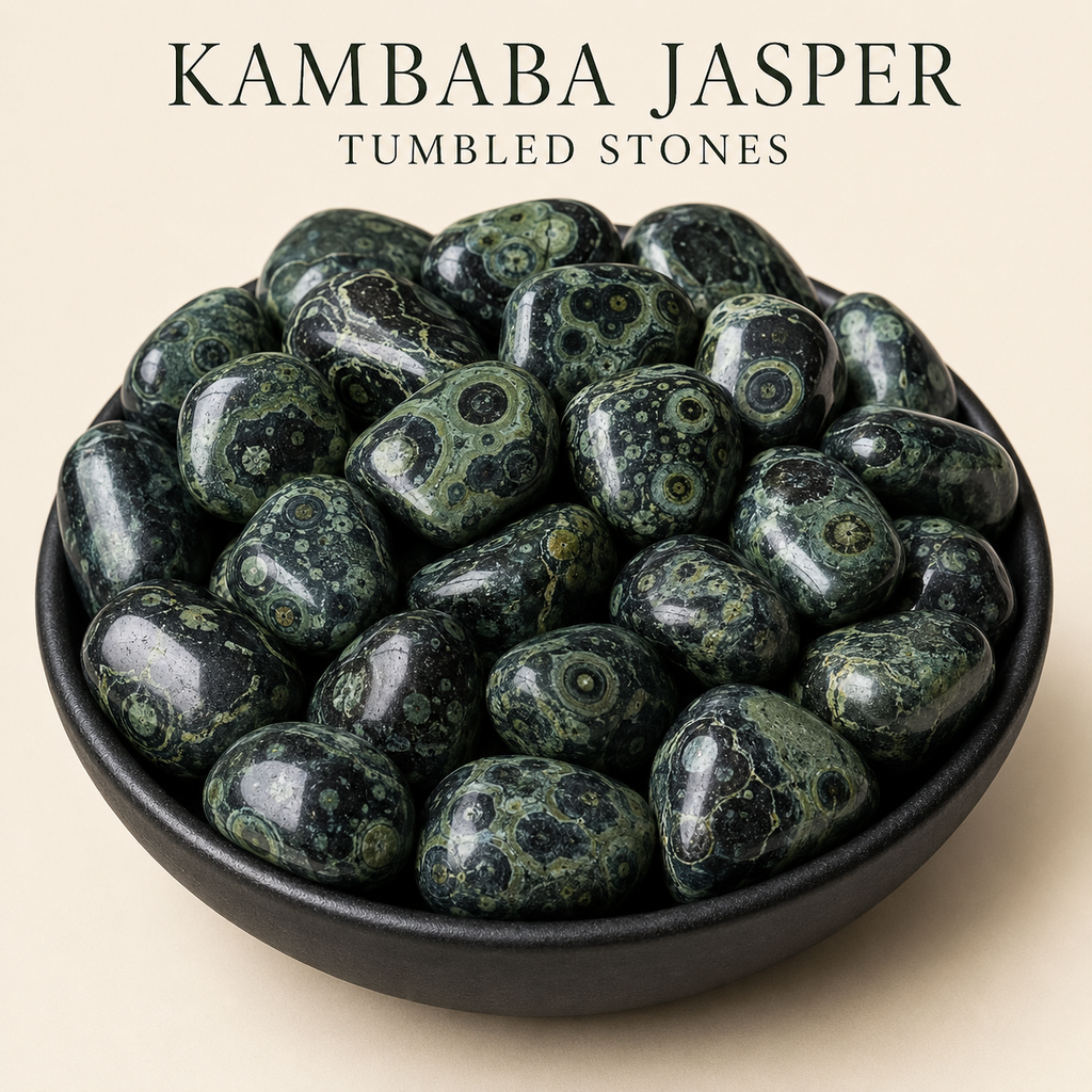Kambaba Jasper Tumbled Crystals (Growth and Self Discovery)