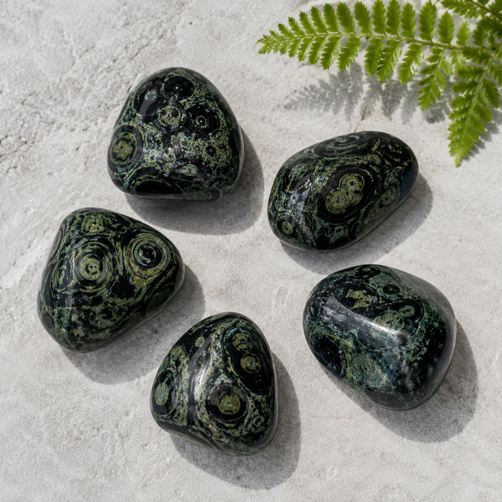 Kambaba Jasper Tumbled Crystals (Growth and Self Discovery)
