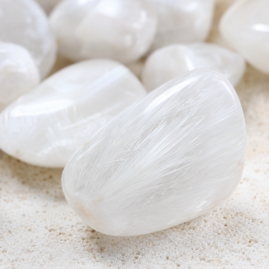 Scolecite Tumbled Crystals (Expanded Awareness and Intuition) | Tumbled Stones & Chips | Wiccan Center