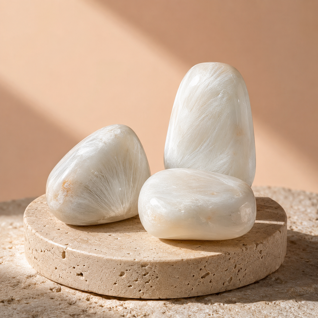 Scolecite Tumbled Crystals (Expanded Awareness and Intuition) | Tumbled Stones & Chips | Wiccan Center