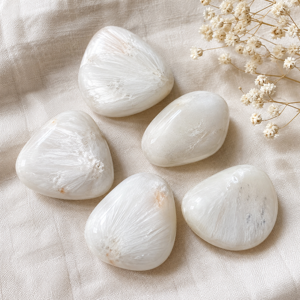 Scolecite Tumbled Crystals (Expanded Awareness and Intuition) | Tumbled Stones & Chips | Wiccan Center