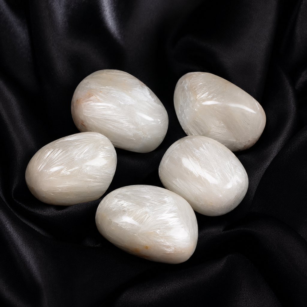 Scolecite Tumbled Crystals (Expanded Awareness and Intuition) | Tumbled Stones & Chips | Wiccan Center