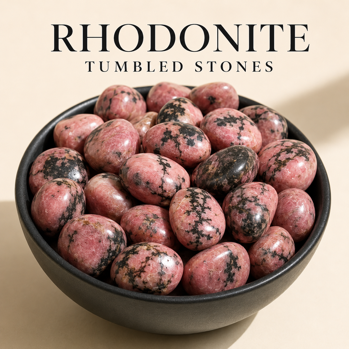 Rhodonite Tumbled Crystals (Spirit and Wisdom)