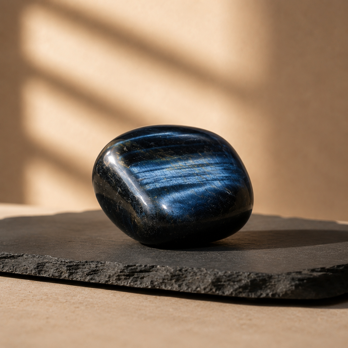 Blue Tiger Eye Tumbled Crystals (Alignment With The Higher Self and Unity Of Heart)