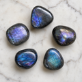 Aura Quartz Labradorite Tumbled Crystals (Higher Self and Interdimensional)