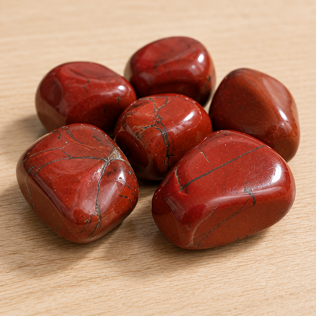 Red Jasper Tumbled Crystals (Breaking Addictions and Strength)