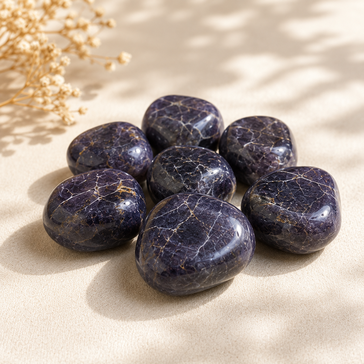 Iolite Tumbled Crystals(Meditation and Communication With Higher Realms)