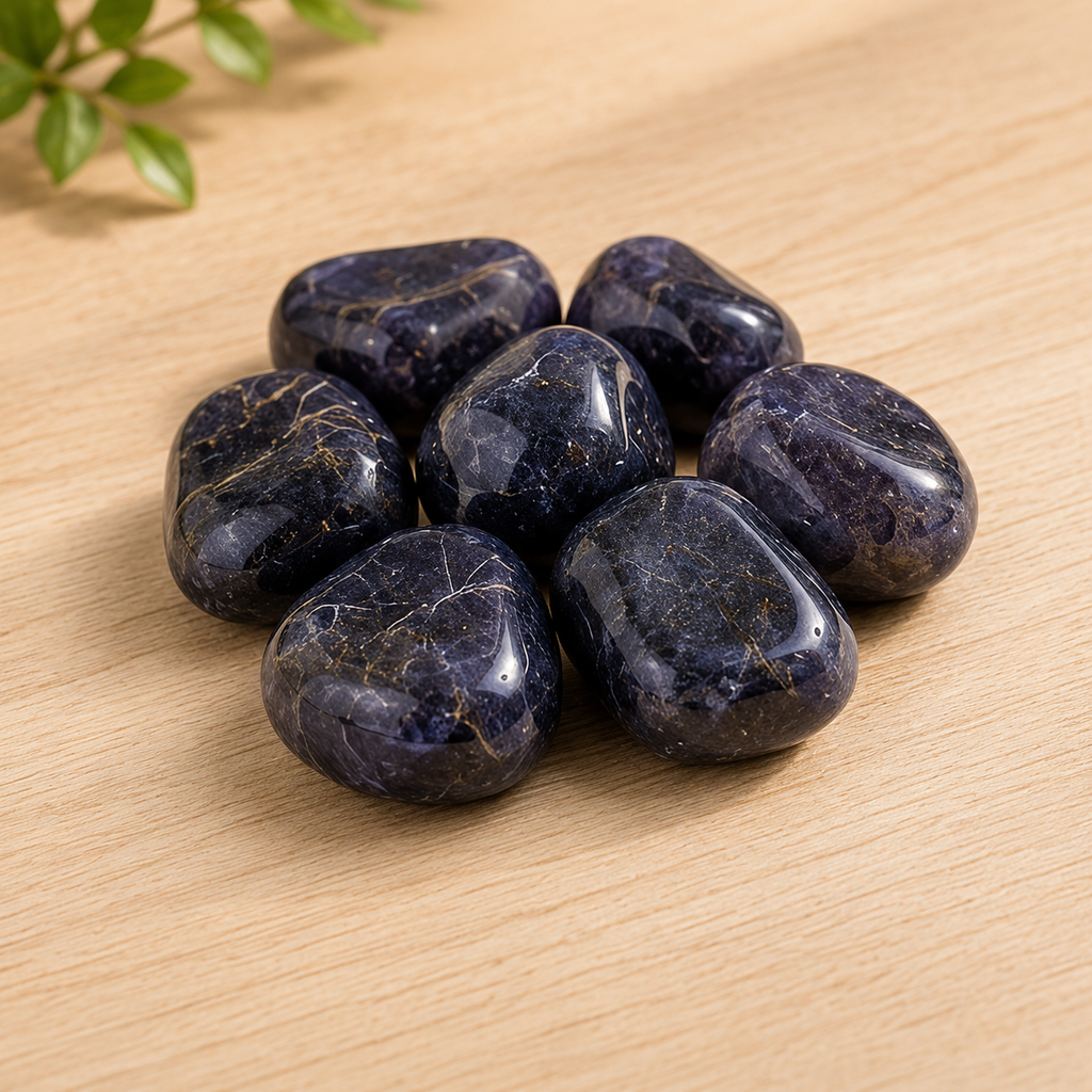 Iolite Tumbled Crystals(Meditation and Communication With Higher Realms)