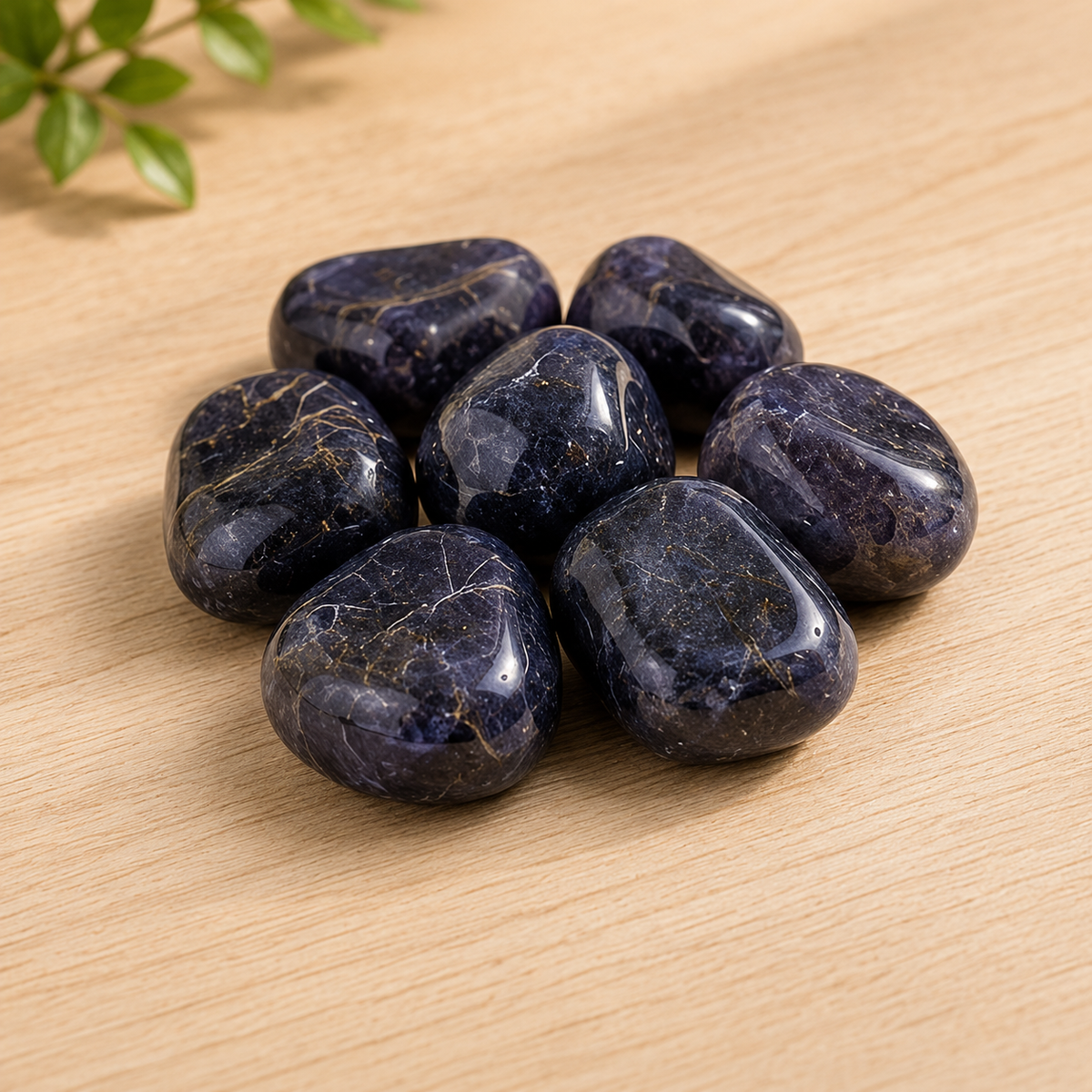 Iolite Tumbled Crystals(Meditation and Communication With Higher Realms)