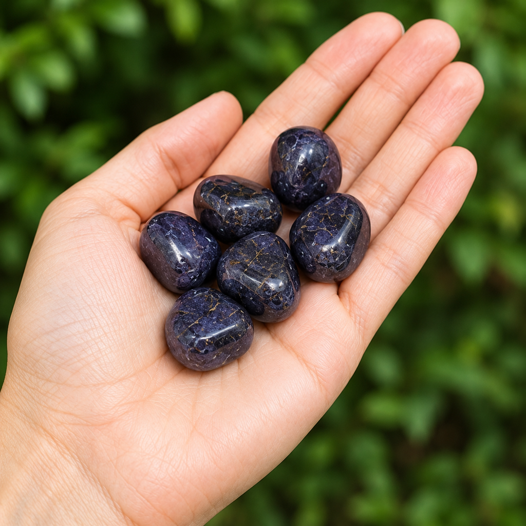 Iolite Tumbled Crystals(Meditation and Communication With Higher Realms)
