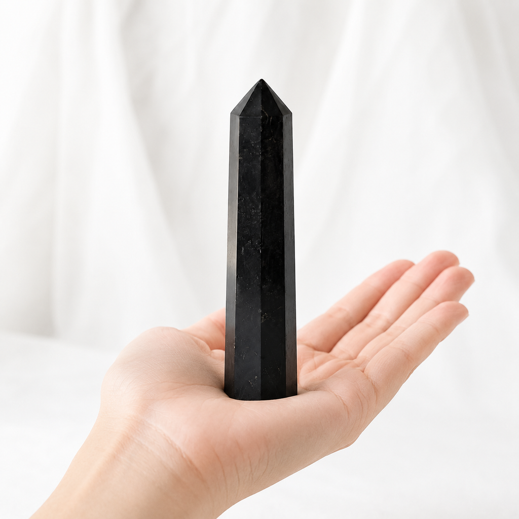Black Tourmaline Tower Point (Balance and Security)
