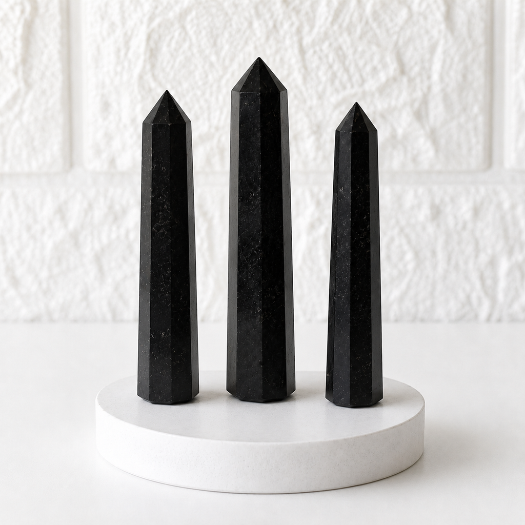 Black Tourmaline Tower Point (Balance and Security)