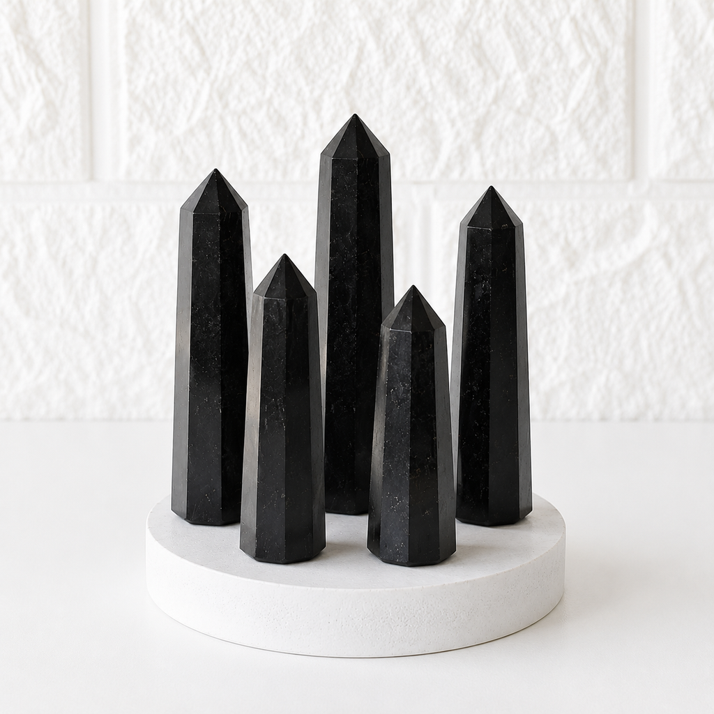 Black Tourmaline Tower Point (Balance and Security)