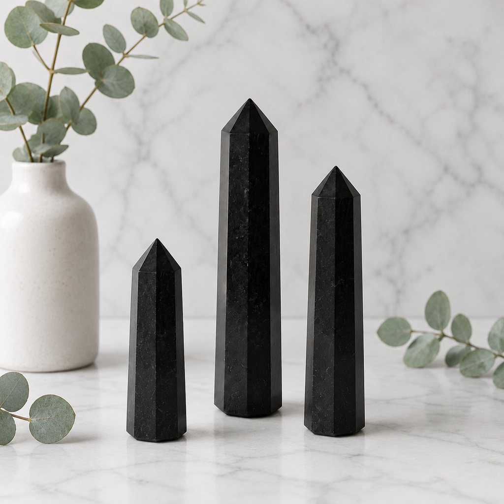 Black Tourmaline Tower Point (Balance and Security)