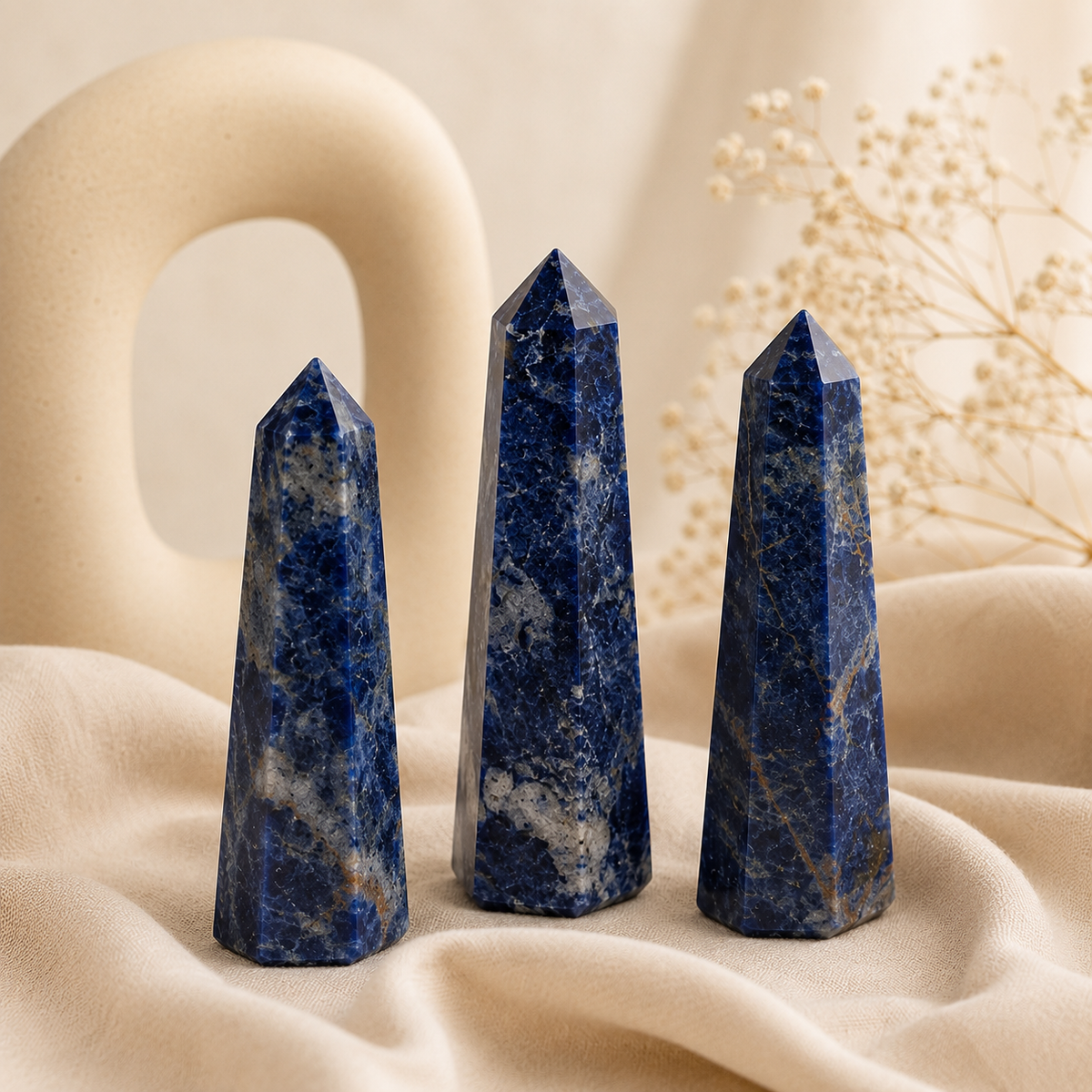 Sodalite Tower Point (Self-Esteem and Self-Acceptance) | Obelisks & Pencils | Wiccan Center
