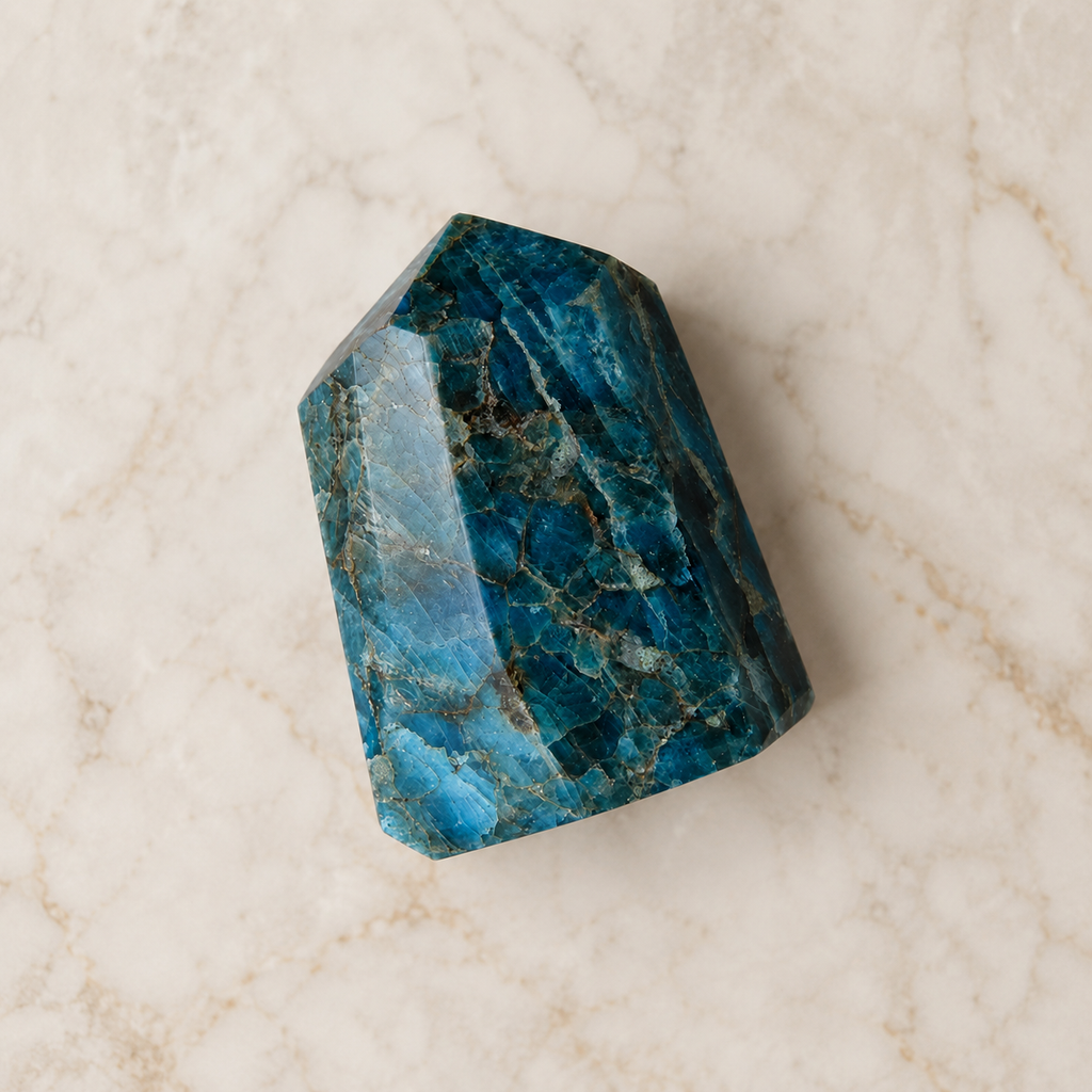 Polished Blue Apatite Points (Inspiration and Psychic Abilities)