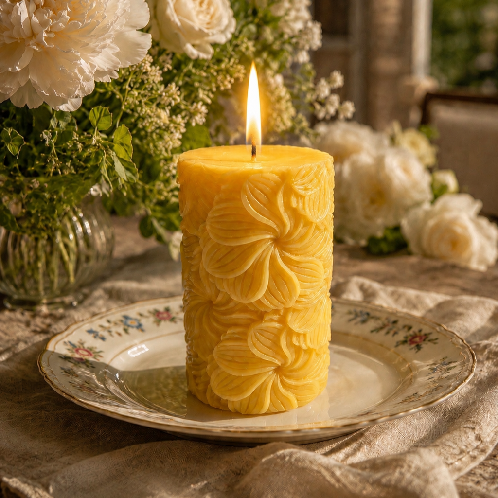 Pinwheel Flower Pillar Candle | Pillar Candles | Wiccan Center