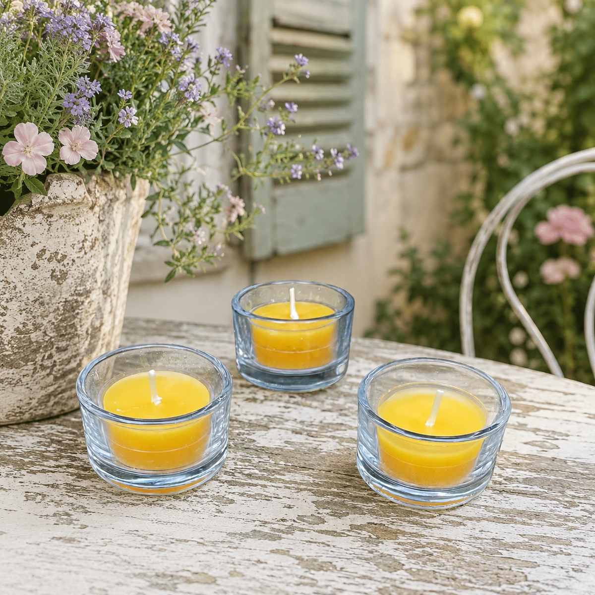 Clear Glass Tealight Holders, Optional Beeswax Candles | Candles | Wiccan Center