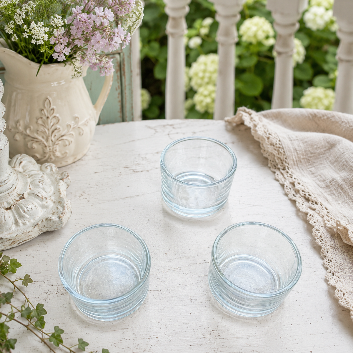 Clear Glass Tealight Holders, Optional Beeswax Candles | Candles | Wiccan Center