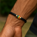 Pride Faux Leather Unisex Bracelet – Choice of Silver or Gold Tone Finish on Brown or Black Leather | | Wiccan Center